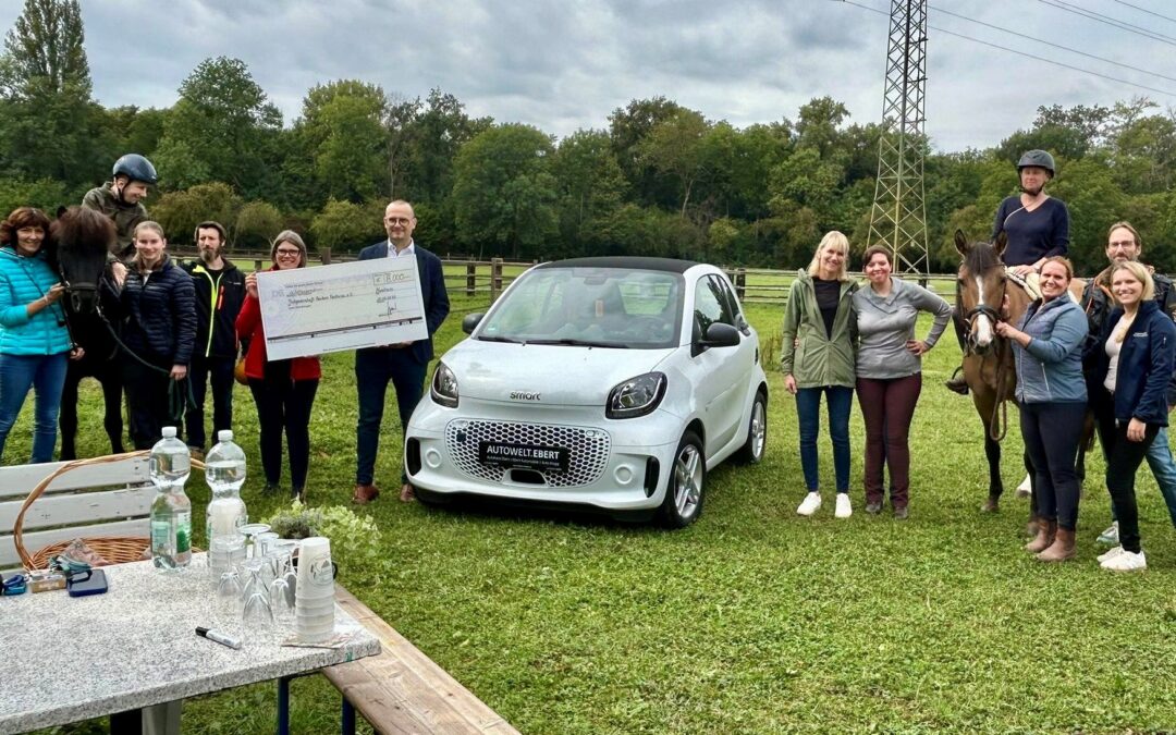 Dankeschön für die Spende an das Autohaus Ebert